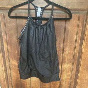 Ivivva Black & White Double Dutch Tank, size 14, EUC